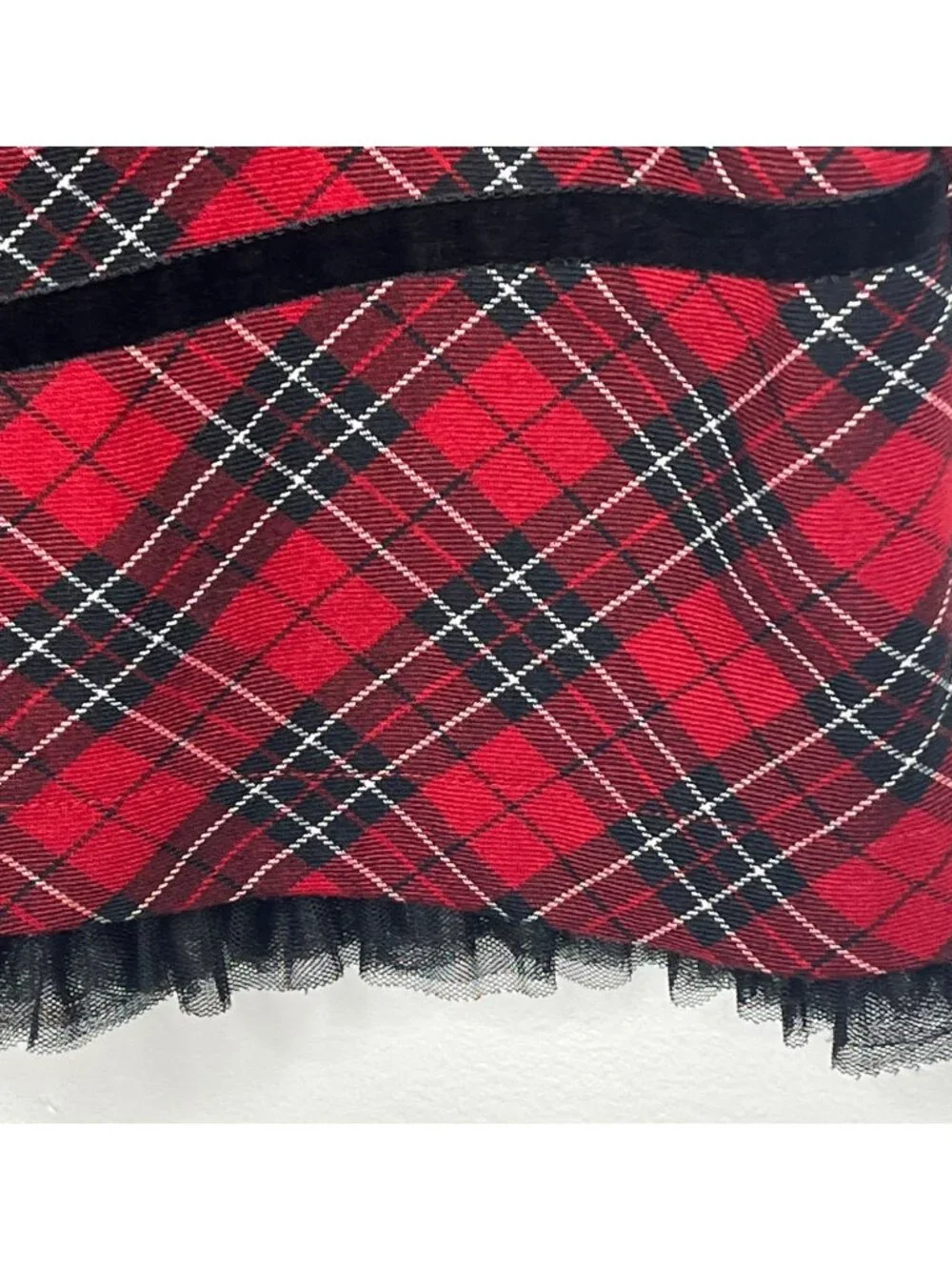 Childrens Place Girls Size 10 Red Plaid Dress Holiday Christmas Sleeveless